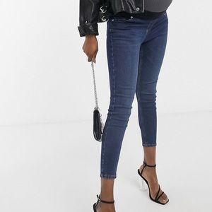 Topshop Maternity Jamie underbump skinny jeans in dark wash